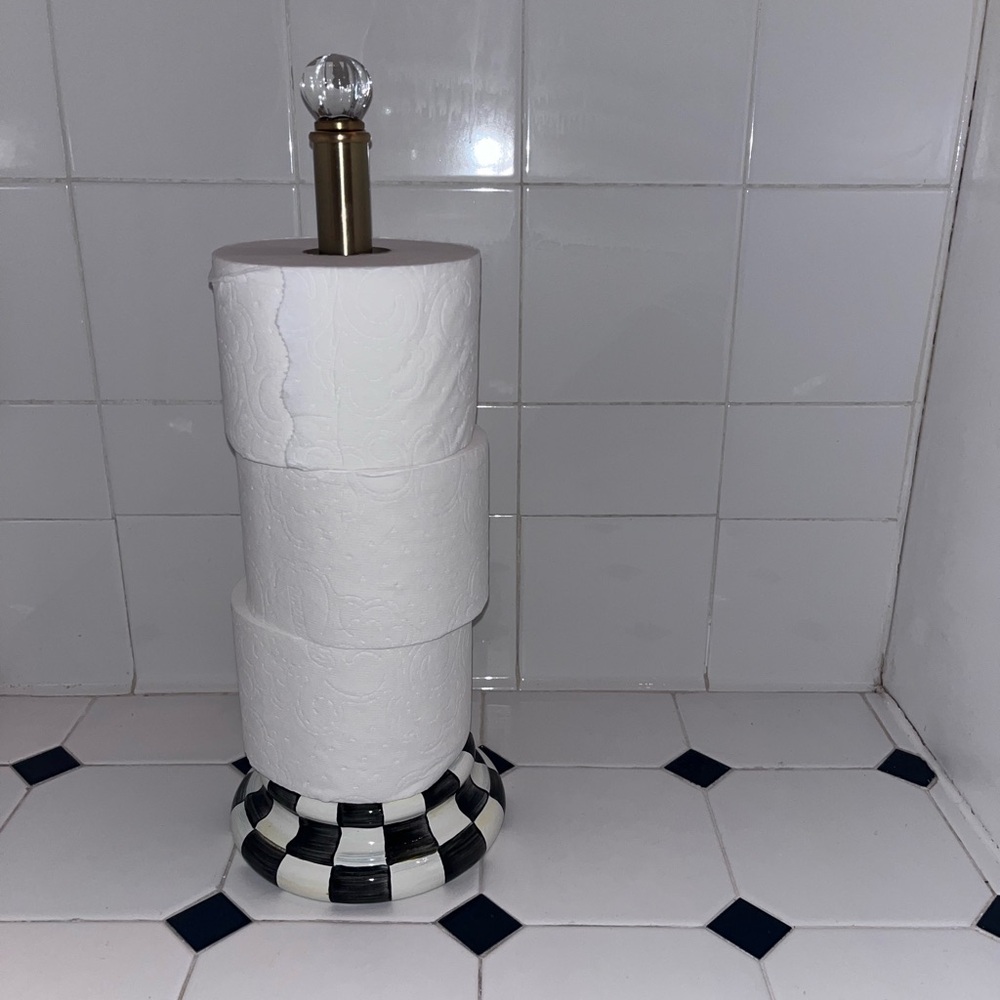 Mackenzie Child Courtly Check Toilet Paper Holder